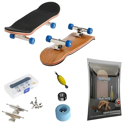 BIGH Fingerboard Aus Natürlichem Ahornholz - Professionelles Finger Skateboard - Spielzeug - Fingers Skate - Hand Skateboard - Farbe: Holz