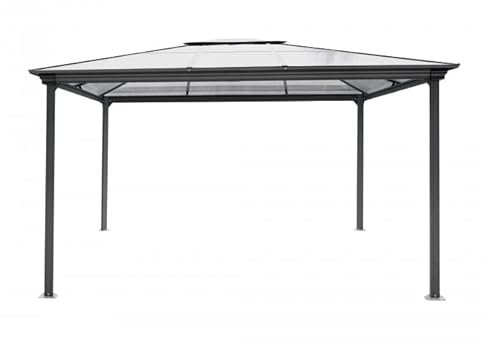 Grindi - Garten Pergola Pavillon Terrassendach - Libra I 4x3m - wasserdichtes & stabiles Sonnenschutz für Terrasse und Freistehender, Carport-Pavillon, Grillpavillon, Markise als Vordach für Haustür