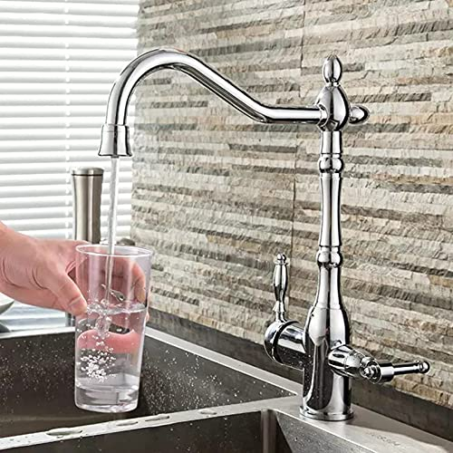 Robinet de lavabo Robinet de cuisine carré avec double fonction Robinets Torneira Cozinha Robinet de cuisine 3 en 1 Robinet à trois voies pour filtre à eau It's so kind of you