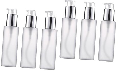 FRCOLOR 6 STK Lotionsbehälter Kosmetikbehälter Für Die Reise Pumpflasche Für Unterwegs Shampoo-Spender Pumpflaschen Für Flüssigkeiten Sahnebehälter Reiseflasche Gefrostet Reisen