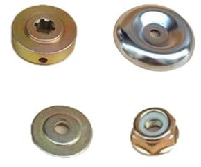 tooloflife Tête de désherbage en fil d'acier, plateau de désherbage, tête de brosse de débroussailleuse, tête de brosse métallique pour jardin, pelouse, zone envahie, 4 accessoires