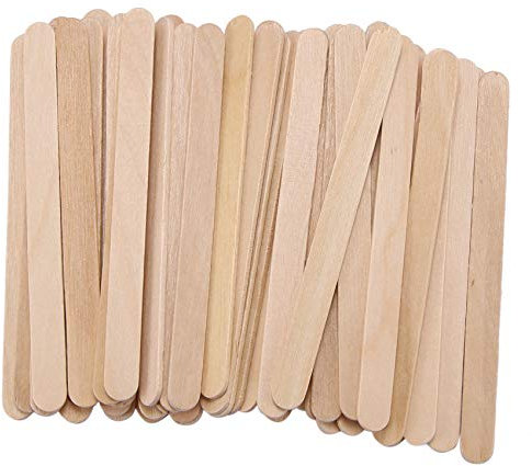 Eighosee 200 Palitos de Helado de Madera Palillos Redondos de 114 mm de Longitud