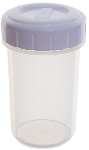 Hardys Plastic Beaker Cup Twist Seal Screw Lid Airtight Liquid Storage Container 400ml