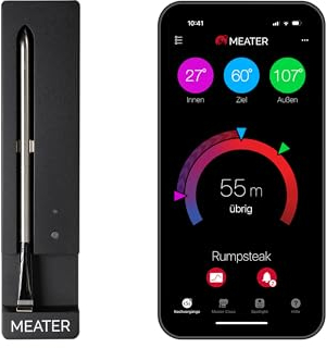 MEATER SE: Smart Bluetooth Wireless Meat Thermometer Digital | 50+ Master Class Recipes in Free App | Internal & Ambient Temp | Ideal for Oven, Grill, Kitchen, BBQ, Smoker, Air Fryer, Sous Vide