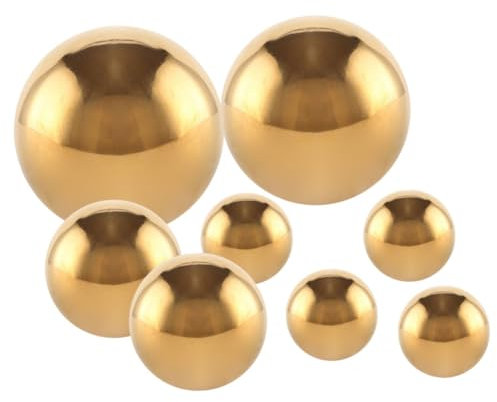 Gogogmee 8 Stück Hohlkugel Aus Edelstahl Für Innen- Und Außenbereich Dekoration Reflektierende Gartenkugel Spiegelnd Poliert Gartenkugel Ornament
