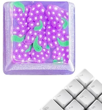gifyym Set med tangentbordstangenter, Crystal Jelly-tangentkåpor | tangentkåpor | dekorativa karamelliserade frukttangenter för mekaniskt tangentbord ersättning för tangentkåpor ret