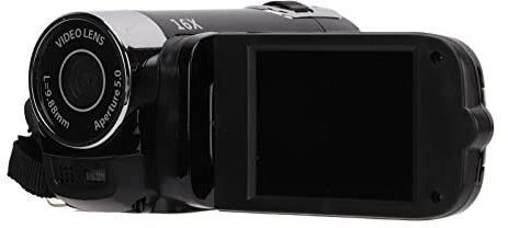 Aumotop Video Camera Camcorder 4K 48MP Recorder 270° Rotation 2.7 Inch Screen 16X Zoom Digital Camcorders (Black)