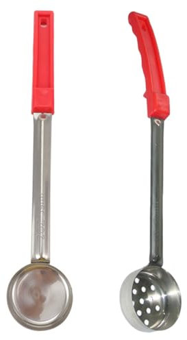 BEBEMOKO Lot De 2 Cuillères à Pizza En Acier Inoxydable 2 Oz – Doseur De Sauce à Portion Précise – Ustensiles Cuisine Résistants Pour Service De Sauce Et Préparation Culinaire