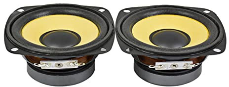 GVGMTAEAVZ 2pcs 3 Pollici Altoparlante Full Range 4ohm 10w Oro Schiuma Bordo Nero Magnetico multimediale Altoparlante Fai da Te HiFi 7. 8mm Audio Speaker. Diffusore da scaffale