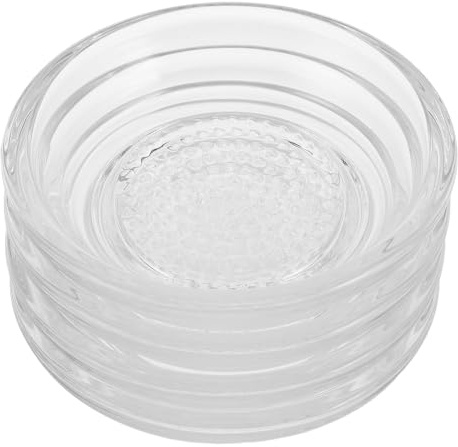 Cabilock 4 Ralladores de Jengibre: Tazón de Ajo Transparente de 60 ml/2,02 oz - Platos Pequeños para Salsas, Condimentos y Guarniciones - Utensilios de Cocina