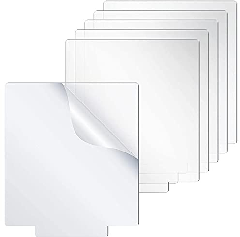 Glayent Lot de 6 plaques en verre acrylique transparent coulé pour éclairage LED, socle, table, projets d'affichage, lumières LED pour projets