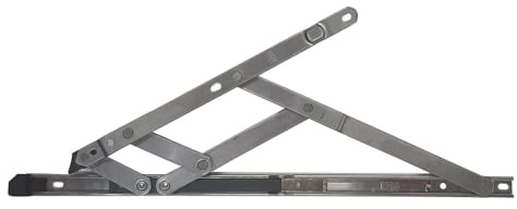 Ironmongery Solutions® Restrictor Friction Stay for uPVC, Aluminium & Timber Casement Windows – Safety-Controlled Stainless Steel (Top Hung - Non Handed, 414mm x 16.5mm)