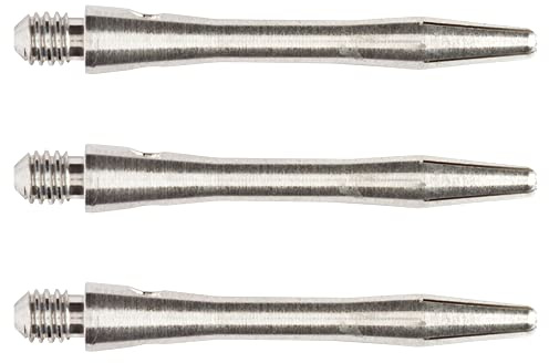 WINMAU Plain Aluminium Kurz Dart Stems - 1 Satz pro Packung (insgesamt 3 Wellen)