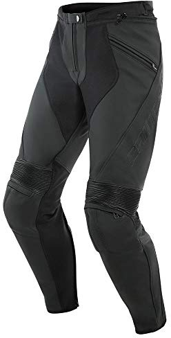Dainese Kombihose Lederkombi Motorradhose mit Protektoren Pony 3 Lederhose schwarz 56 (XL), Herren, Sportler, Ganzjährig