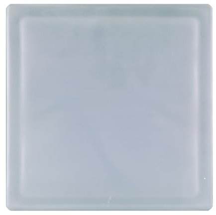 Fuchs Design 4 Stück Glassteine BM Glassteine Wolke SUPER White Glasstein zweiseitig satiniert 24x24x8 cm