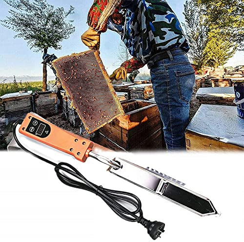MNSSRN Elektrischer Honigöffner, konstanter Temperatur Honigschneider, praktisches Handwerkzeug zum Kratzen der Bienenstöcke, geeignet für Imker geeignet