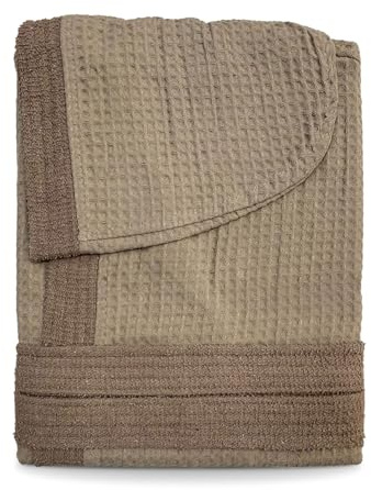 Nada Home Accappatoio Nido d’Ape Unisex Uomo Donna con Cappuccio – 100% Cotone Ultra Assorbente