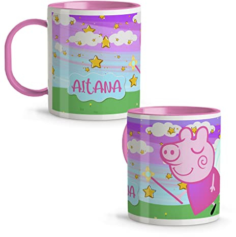 LolaPix Kinderbecher, Kunststoff, 330ml, Rosa, Zuhause, Kindertasse