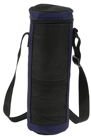 Gralara Isolierte 2 Liter Flaschen Kühltasche mit Tragegurt für Getränke Weinflaschen für Picknicks, Festivals Und Camping Getränkekühltasche, Blau