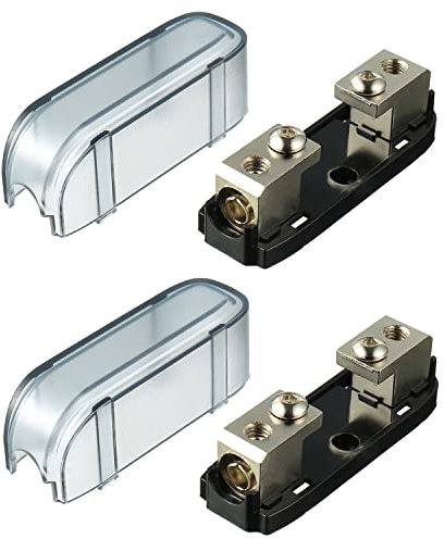 SIGANDG Mini ANL Portafusibili Midi Fuse Holder Auto Parts Portafusibili in linea per Automotive Marine (2 Pz)