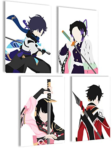 mojoliving Poster Anime Set Bilder für Manga Wall Anime Poster für japanische Deko Zimmer Aesthetic Bilder für Wand Collage