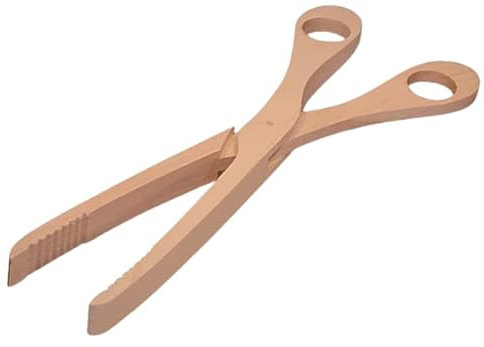 teemando® Cesoie per legno, cetriolo, in legno, 28 cm, pinze per barbecue, cetrioli, pasta e insalata