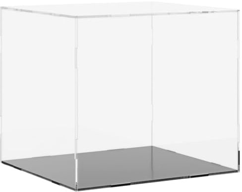 vidaXL Vitrine, Schaukasten Staubschutz, Sammlervitrine für Sammlerstücke Spielzeug Figuren, Ausstellungsbox Acrylbox, Transparent Acryl