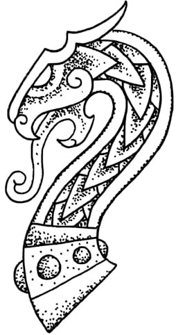 x3 Petit Tatouage Éphémère Viking Dragon - 1 lot de 3 Feuilles de tatouage temporaire Nordique | Bras, épaule, cou, cheville, main, jambe | Noir | Homme, femme - TATTOO YOUR STYLE