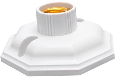 Homoyoyo 4stücke Lampenfassung Mit Schalter Achteckige Form Lampenfassungsadapter Für Zuhause Wohnzimmer Restaurant Schlichtes Design Installieren