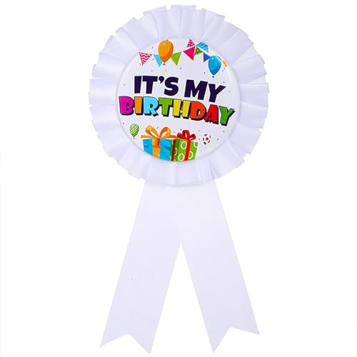 Happy Birthday Badge Pin Its My Birthday Pin Ribbon Satin Fabric Birthday Brooch Pin Party Birthday Pins for Grils Boys, Birthday Girl Pin, Brooch Buttons for Birthday Party Decorations