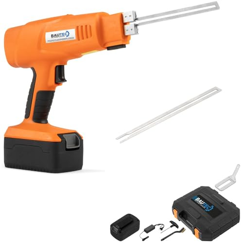 BAUTEC Styroporschneider AKKU-STYROCUTTER 200W » Set 1 inkl. Zubehör » 2 Akkus » Hartschaumschneider » Handgerät