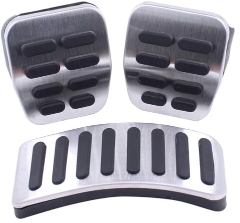 Pedalkappen Pedalabdeckung Pedalsatz Fußpedal Bremspedal Gaspedal Kupplungspedal Pedale Handpedal Linkslenker für Vento Golf 3 Golf 4 Polo 9N Polo 6R New Beetle 9C Amarok Bo-ra A1 8X A2 A3 8L S3 TT 8N
