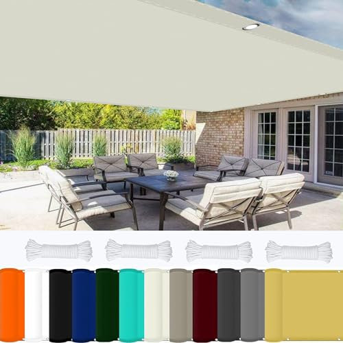 Pergola Canopy Replacement 3 x 8.5 m(9.84 x 27.89ft) Waterproof Pergola Canopy Covers Pes Polyester for Outdoors,Party, Patio, Ivory