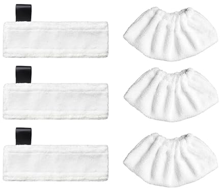 Trapos de tela for trapeador a vapor compatibles con Karcher Easyfix SC1 SC2 SC3 SC4 SC5, cubierta de almohadilla de limpieza de microfibra de repuesto, accesorios for Limpiador de vapor(Color:6PCS)