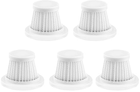 AVZYARDY 5pcs HEPA Car Vacuum Filter, Washable & Reusable Vacuum Cleaner Filter, Compatible with Handheld & Cordless Vacuum, Easy Installation & Removal
