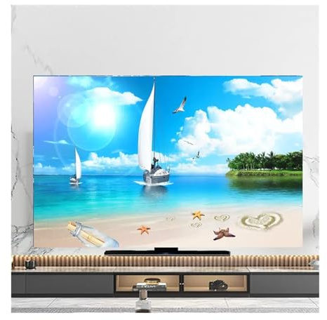 LXHZSY Funda TV Exterior Cubierta Antipolvo for TV, Toalla de 43 Pulgadas, 55 Pulgadas, 50 Pulgadas, 65 Pulgadas, Cubierta LCD Colgante, decoración Universal de Varios tamaños(01,40-43inch(100x59cm))