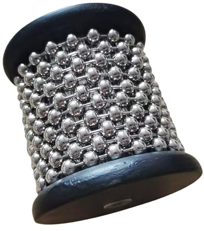 -Instrument aus, Hand-Percussion-Shaker, aus Metallperlen, Percussion-Musikinstrument, Pop-Hand-Shaker, traditionelle, Band-Percussion-Instrument, leichter -Shaker