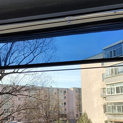 Estor enrollable transparente impermeable y anti rayos UV para ventana, para cocina, dormitorio, balcón, 43 x 150 cm, ideal para privacidad y protección solar