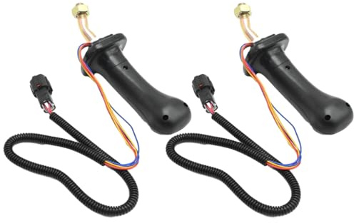 LIDSCURA Confezione da 2 leve per joystick a 3 pulsanti, robuste maniglie per escavatore a 6 pin, ricambio per Doosan DH DX150 215 225 300 370-9C, leva per joystick per escavatore in lega di alluminio