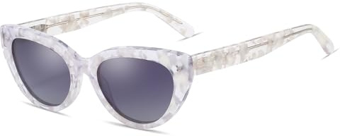 ZENOTTIC Trendy Polarized Women Sunglasses: Retro Cateye Shades for Ladies - Sun Glasses with UV400 Protection
