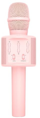 Okeeyseda Microfono Wireless Bluetooth per la Casa per Bambini, Macchina per Il Karaoke Portatile per Feste A Casa con Luci LED A Suono, Regali, Accessori Audio Wireless per Tutti Gli Smartphon