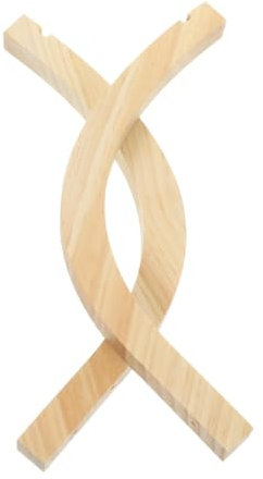 Colgadores de Pared de Madera 2 Piezas para Plantas, Madera Clara, Beige