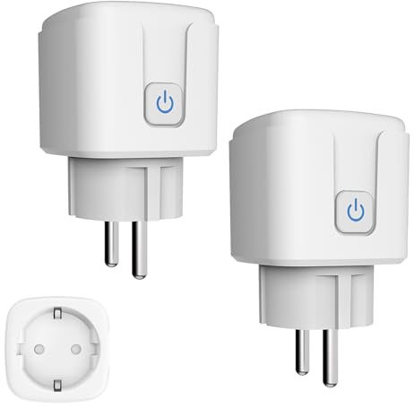 Enchufe inteligente WiFi, enchufe inteligente WiFi 16 A, enchufe inteligente, monitoreo de energía | App control remoto | control por voz | temporizador compatible con Alexa y Google Home (2)