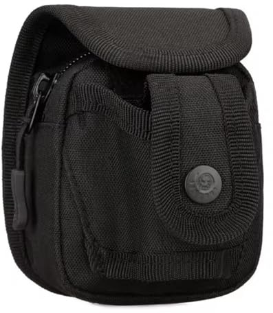 Marsupio tattico per fionda - Marsupio in nylon resistente e borsa zaino con porta munizioni per sfere d'acciaio, accessori da caccia (Black)