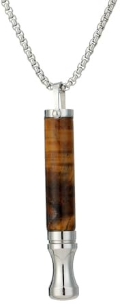 Hitchuey Collar de meditación con ojo de tigre, ayuda para dejar de fumar, alivio de la ansiedad, entrenamiento respiratorio y relajación, unisex