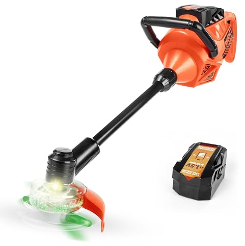 Toddler Weed Trimmer: Electronic Modern Play Tool Designed for Little Hands Gardening Toy with Lights and Sounds, Easter Basket Stuffers, Birthday Party Favors, Birthday Gifts for Kids Age 3 4 5+