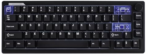 EPOMAKER Magcore65 Lite Clavier Analogique sans Fil, DKS & SOCD, Switch Inductif à Interrogation 8K, Touches PC & PBT, RVB, Hot-Swap, 2,4G/BT, Clavier Gaming 65%, QWERTY, Gasket Creamy