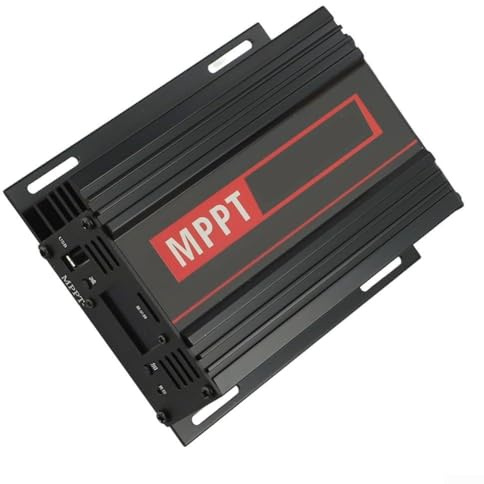 Gdfnmogo MPPT Solar-Booster-Ladegerät, 800 W, mit LCD-Display für 24 V, 36 V, 48 V, 60 V, 72 V Batteriesysteme, Wärmeableitung aus Aluminiumlegierung, USB-Ausgang, Übertemperaturschutz