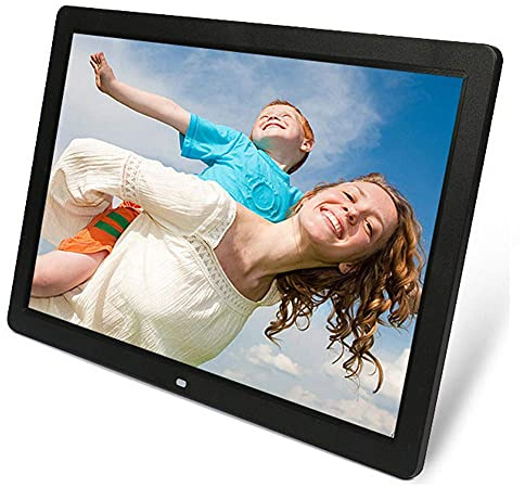 Photo Frame,17 Inch Advertising Media Player 1440 X 900 High Resolution Photo/Music/Video Player Calendar Alarm Rolling Caption With Remote Control,Black