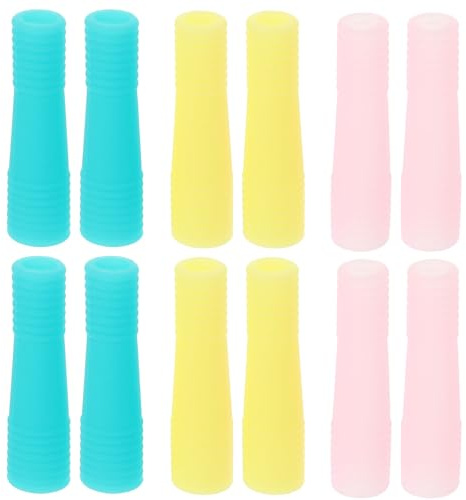 VINTORKY Manicotti in Silicone Antiscivolo per Forbicine e Pinzette Manicure, Set da 12 Pezzi, Copertura Protettiva per Manico, Compatibili Strumenti Nail Art, per Custodia e Protezione